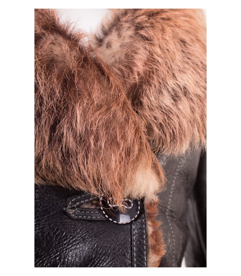 Damen Lederjacke Gr. XS Braun Leder – Foto 7