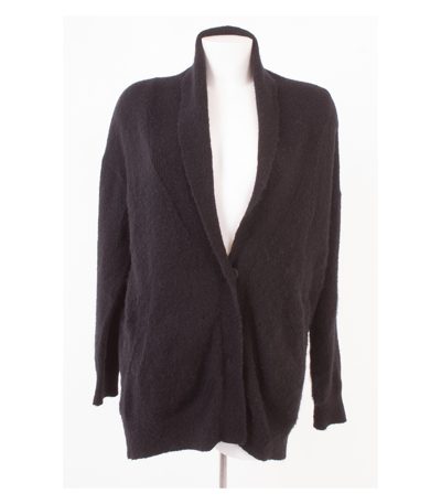 MOSS COPENHAGEN Damen Strickjacke Pullover Gr. 1 (DE36) Schwarz Mohair Wolle