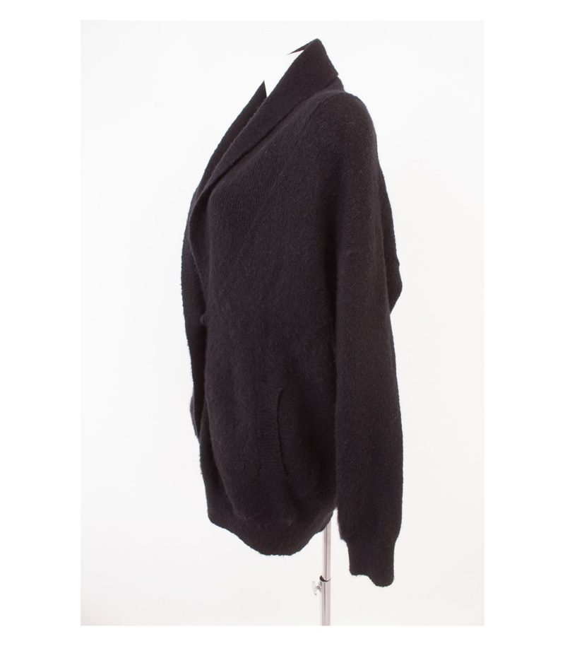 MOSS COPENHAGEN Damen Strickjacke Pullover Gr. 1 (DE36) Schwarz Mohair Wolle – Foto 3