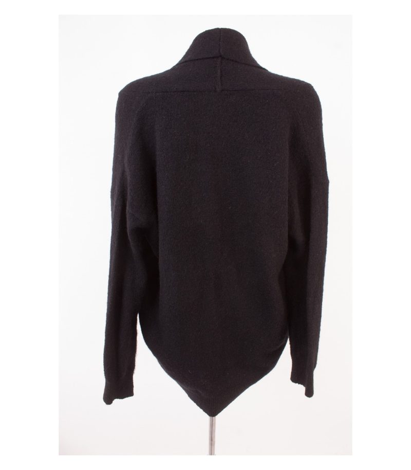 MOSS COPENHAGEN Damen Strickjacke Pullover Gr. 1 (DE36) Schwarz Mohair Wolle – Foto 4