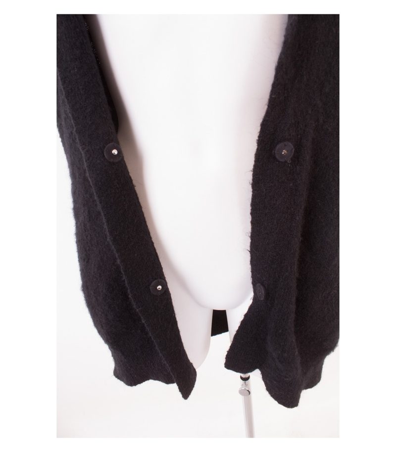 MOSS COPENHAGEN Damen Strickjacke Pullover Gr. 1 (DE36) Schwarz Mohair Wolle – Foto 5
