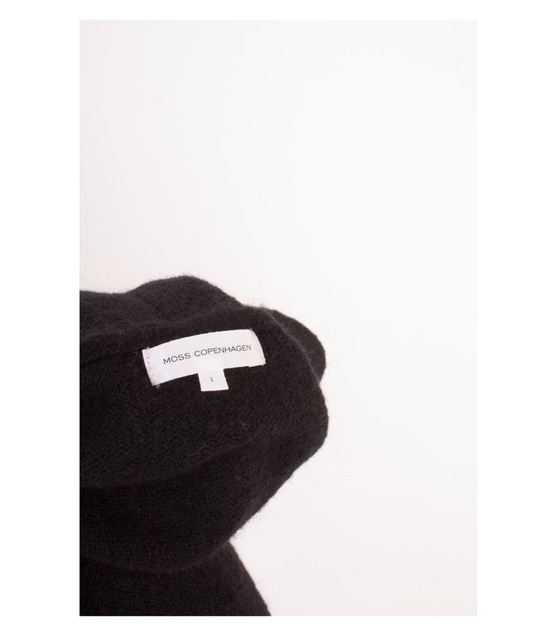 MOSS COPENHAGEN Damen Strickjacke Pullover Gr. 1 (DE36) Schwarz Mohair Wolle – Foto 6