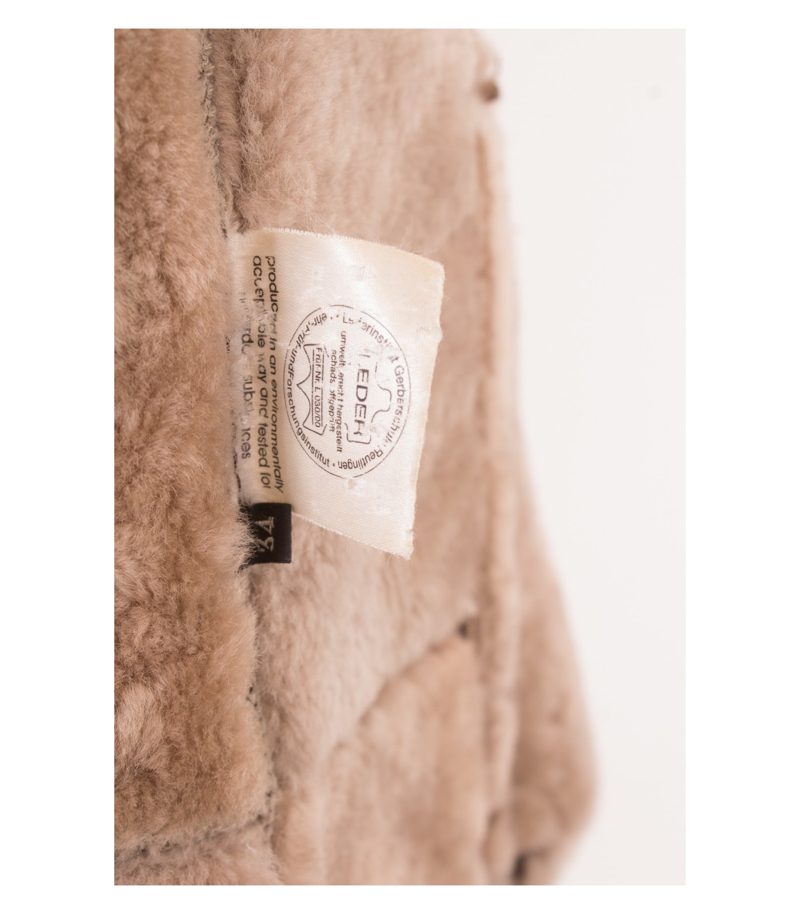 CHRIST Damen Mantel Lammfellmantel Gr. DE 34 Braun Leder – Foto 8