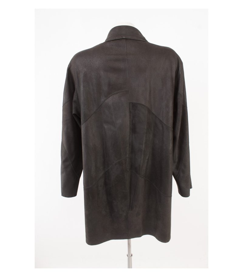 CHRIST Damen Mantel Ledermantel Anthrazitgrau Gr. XL Leder – Foto 4