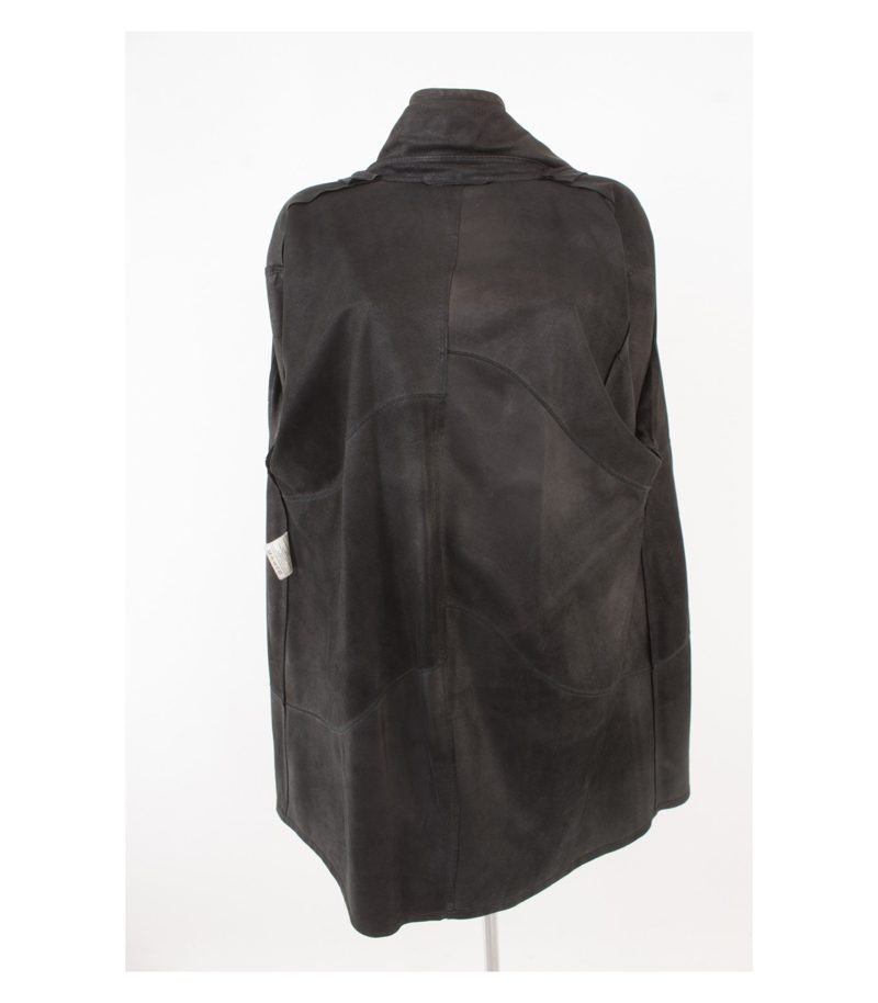 CHRIST Damen Mantel Ledermantel Anthrazitgrau Gr. XL Leder – Foto 6
