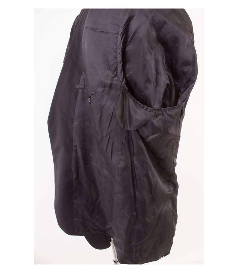 BALMAIN Herren Sakko Gr. 74 R Drop 7 Reine Super 120´S Schwarz Wolle – Foto 5