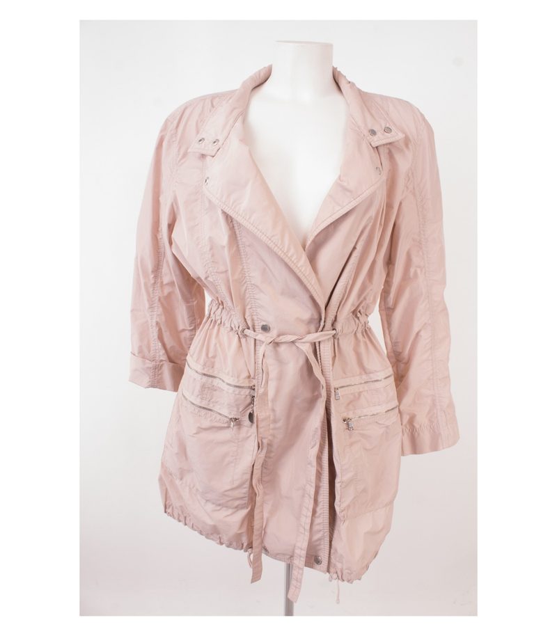 MARCCAIN Damen Mantel Sommermantel Wasserabweisend Gr. N3 (DE 38) Beigerosa – Foto 1
