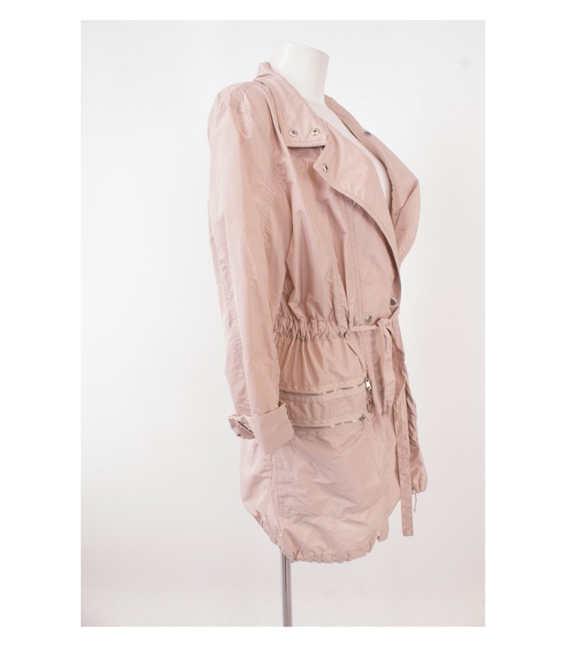 MARCCAIN Damen Mantel Sommermantel Wasserabweisend Gr. N3 (DE 38) Beigerosa – Foto 3