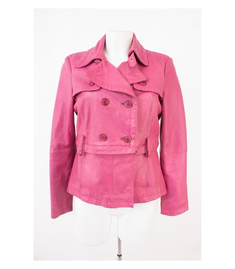 SNAP SHOT Damen Lederjacke Kurzjacke Gr. DE 34 Leder – Foto 1