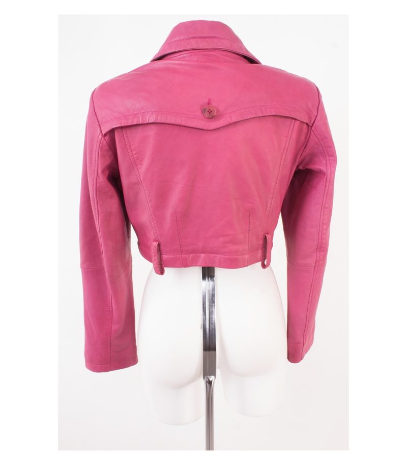 SNAP SHOT Damen Lederjacke Kurzjacke Gr. DE 34 Leder – Foto 5