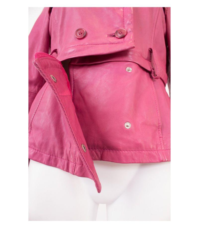 SNAP SHOT Damen Lederjacke Kurzjacke Gr. DE 34 Leder – Foto 6
