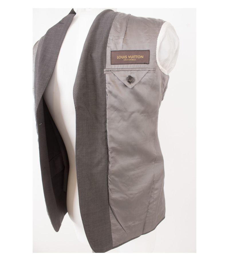 LOUIS VUITTON Herren Sakko Reine Gr. 44 Drop 8/R Grau Wolle – Foto 9
