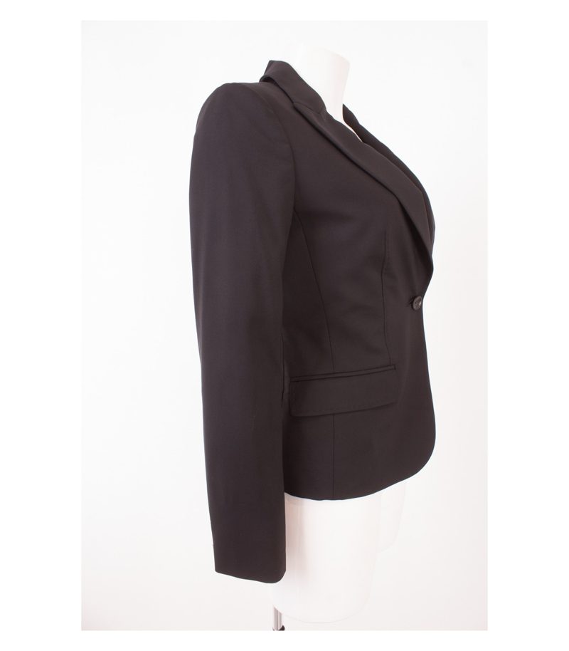 AGNONA Damen Blazer Gr. IT 40 DE 36 Schwarz Wolle Neu – Foto 2