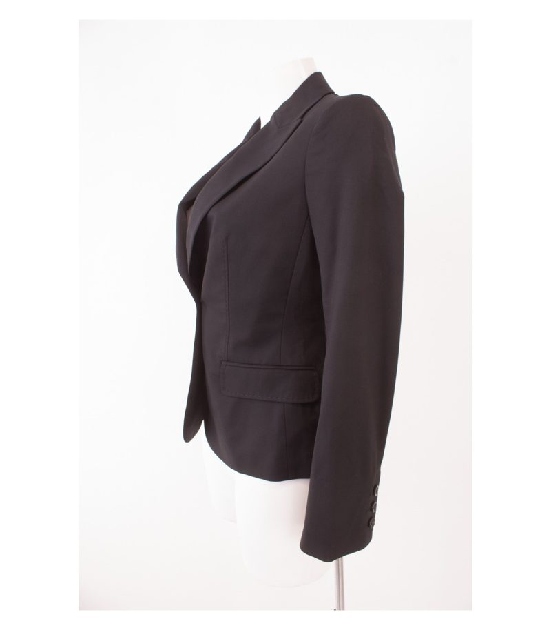 AGNONA Damen Blazer Gr. IT 40 DE 36 Schwarz Wolle Neu – Foto 3