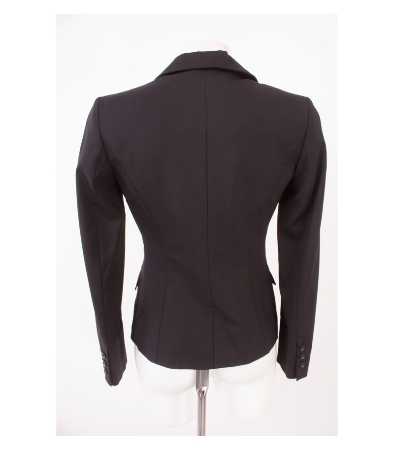 AGNONA Damen Blazer Gr. IT 40 DE 36 Schwarz Wolle Neu – Foto 4