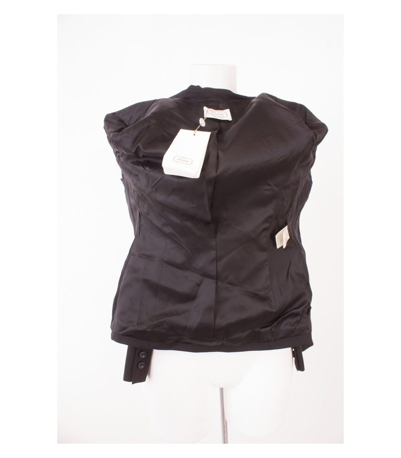 AGNONA Damen Blazer Gr. IT 40 DE 36 Schwarz Wolle Neu – Foto 6