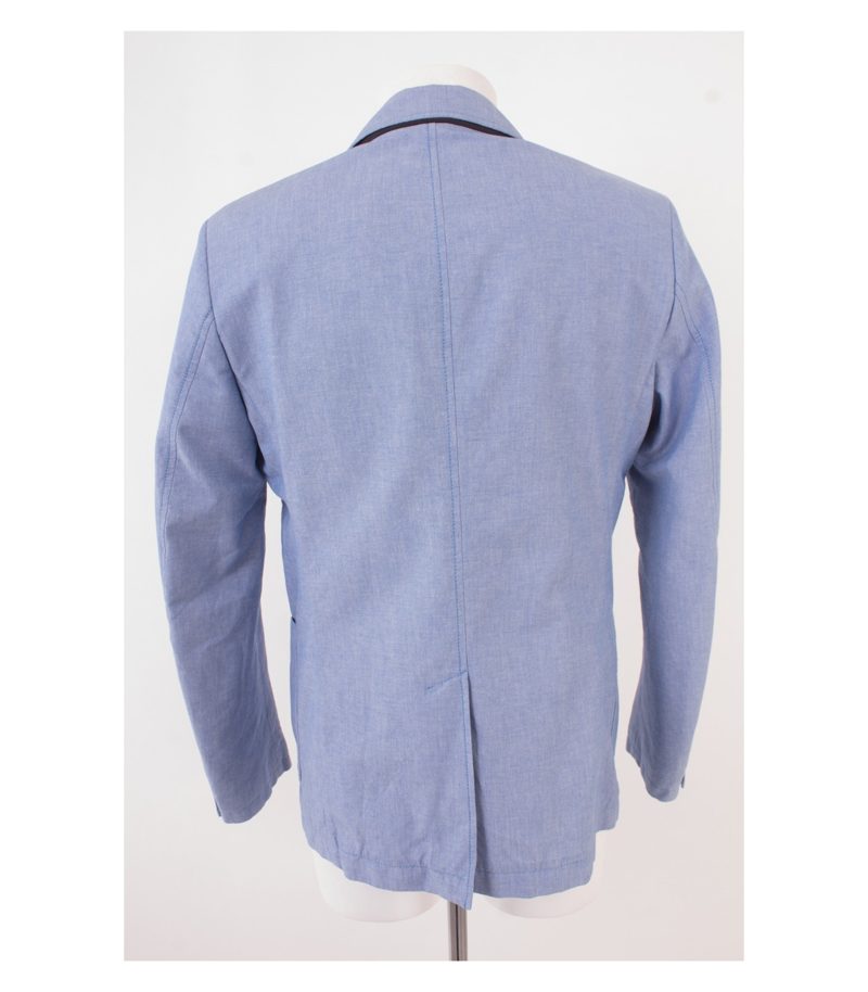 BOGNER Herren Sakko Gr. 46 Blau Baumwolle Neu – Foto 4