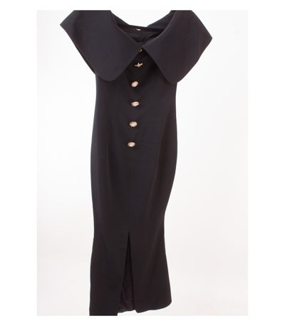 NINA RICCI Boutique Damen Kleid Abendkleid Gr. FR 38 DE 36 Schwarz
