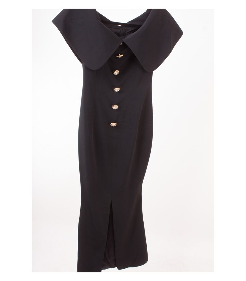 NINA RICCI Boutique Damen Kleid Abendkleid Gr. FR 38 DE 36 Schwarz – Foto 1