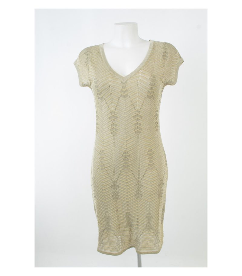 MISSONI Damen Kleid Glänzend Gr. IT 44 DE 38 Mehrfarbig – Foto 1
