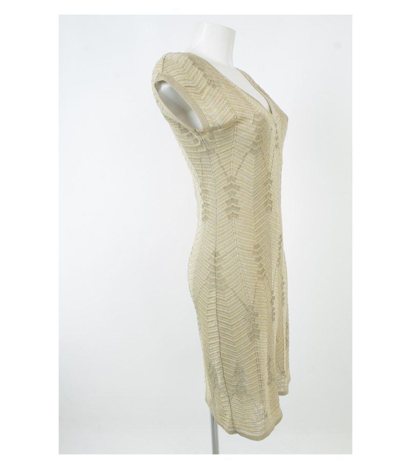 MISSONI Damen Kleid Glänzend Gr. IT 44 DE 38 Mehrfarbig – Foto 2