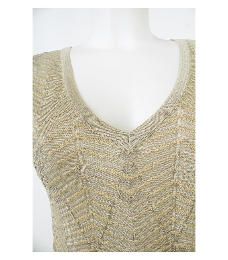 MISSONI Damen Kleid Glänzend Gr. IT 44 DE 38 Mehrfarbig – Foto 5