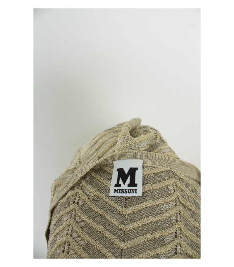 MISSONI Damen Kleid Glänzend Gr. IT 44 DE 38 Mehrfarbig – Foto 7