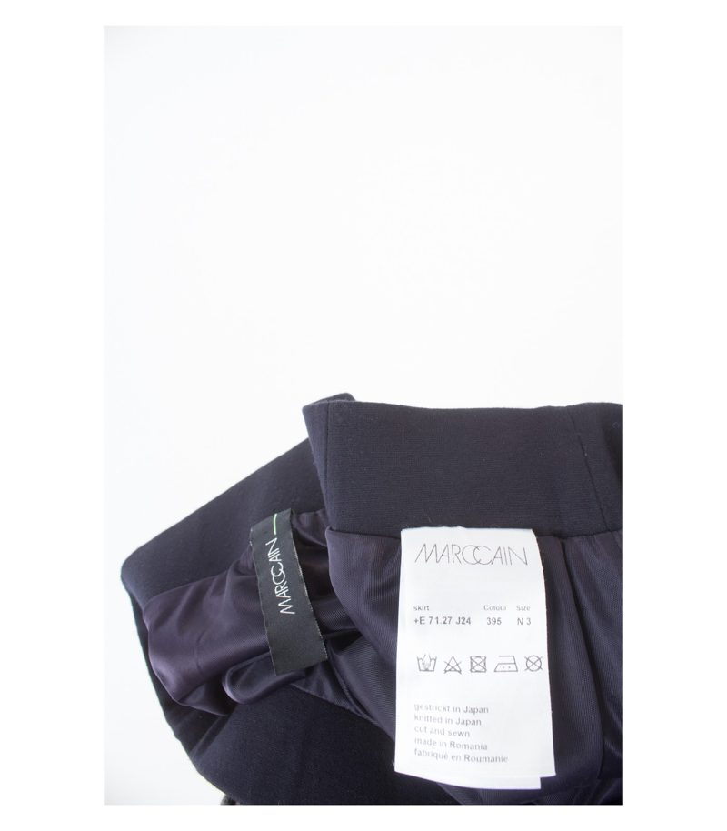 MARCCAIN Damen Rock Gr. N3 (DE38) Blau – Foto 4