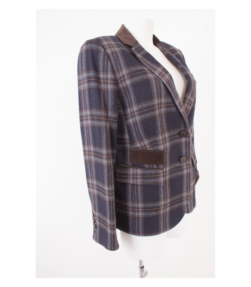 Peter Hahn Damen Blazer Gr. DE 44 Mehrfarbig Wolle – Foto 2