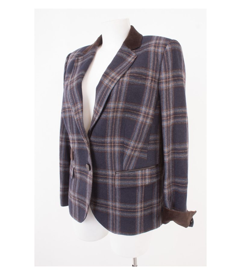 Peter Hahn Damen Blazer Gr. DE 44 Mehrfarbig Wolle – Foto 3