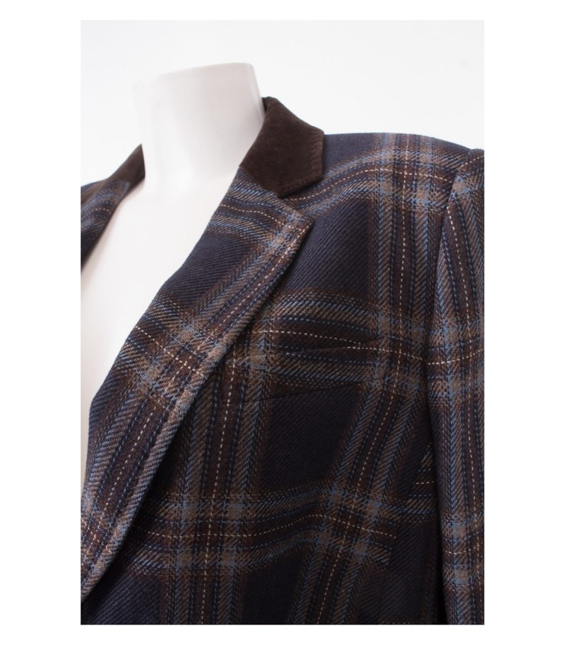 Peter Hahn Damen Blazer Gr. DE 44 Mehrfarbig Wolle – Foto 6