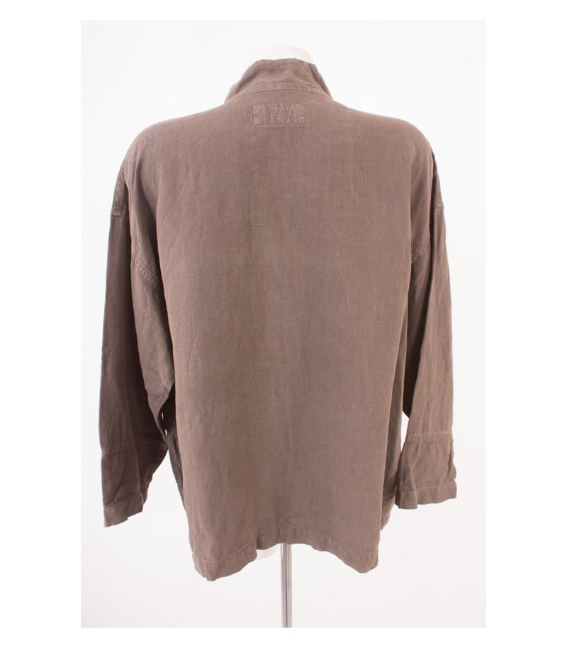 ELEMENTE CLEMENTE Damen Sommer-Blazer Gr. 3 (DE 42) Beigegrau Leinen – Foto 4