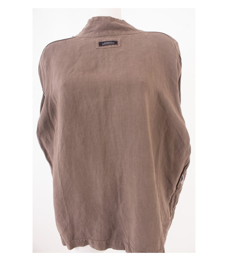 ELEMENTE CLEMENTE Damen Sommer-Blazer Gr. 3 (DE 42) Beigegrau Leinen – Foto 7