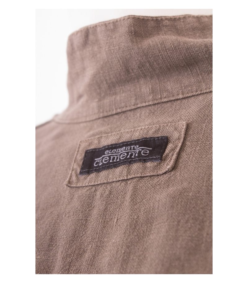 ELEMENTE CLEMENTE Damen Sommer-Blazer Gr. 3 (DE 42) Beigegrau Leinen – Foto 8