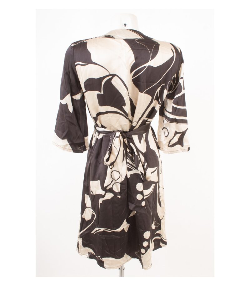 oui set Damen Kleid Sommerkleid Gr. DE 38 Reine Seide – Foto 4