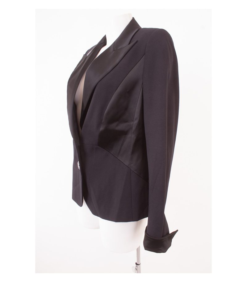 MARINA RINALDI Damen Smoking - Blazer Gr. DE 21 Schwarz – Foto 4