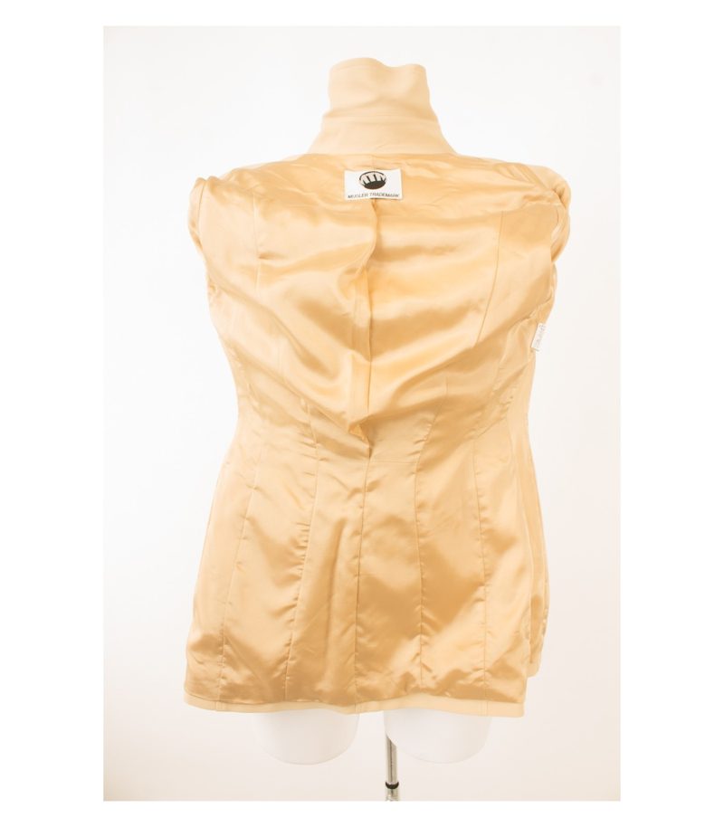 THIERRY MUGLER TRADEMARK Damen Kostüm Blazer Rock Gr. DE 38 Hellelfenbein – Foto 9