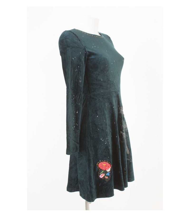 Angels Never Die Damen Kleid Kordkleid Gr. 1 (S) Mehrfarbig Neu – Foto 2