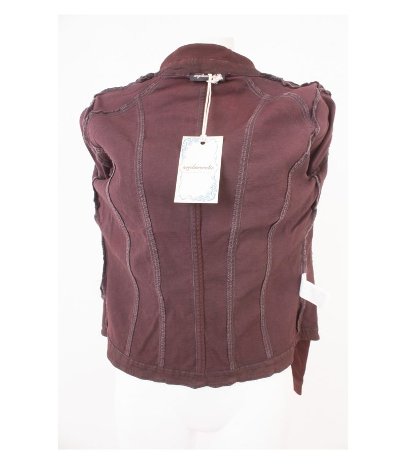 Angels Never Die Damen Jacke Jeansjacke Schwarzrot Gr. 1 (S) Baumwolle Neu – Foto 6