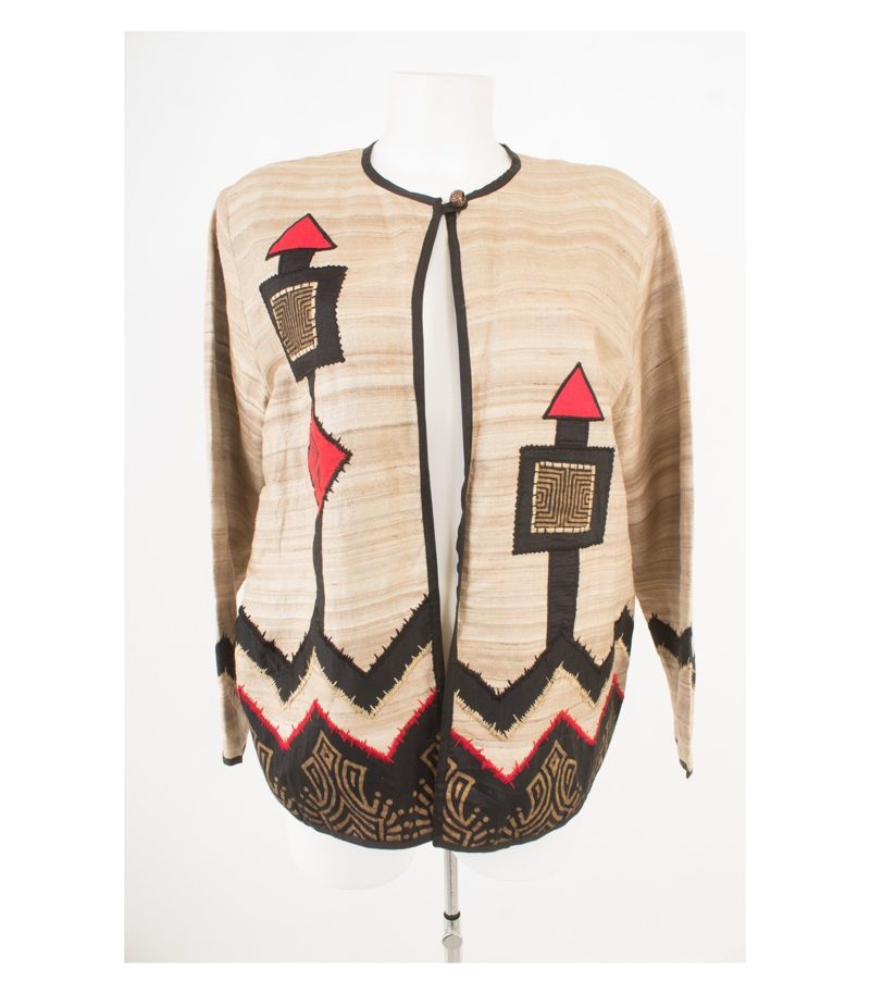 Damen Blazer Gr. XL Mehrfarbig Seide – Foto 1