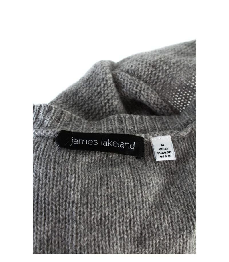 James Lakeland Damen Strickjacke Cardigan Asymmetrisch Gr. 38 Kaschmir Strick – Foto 3