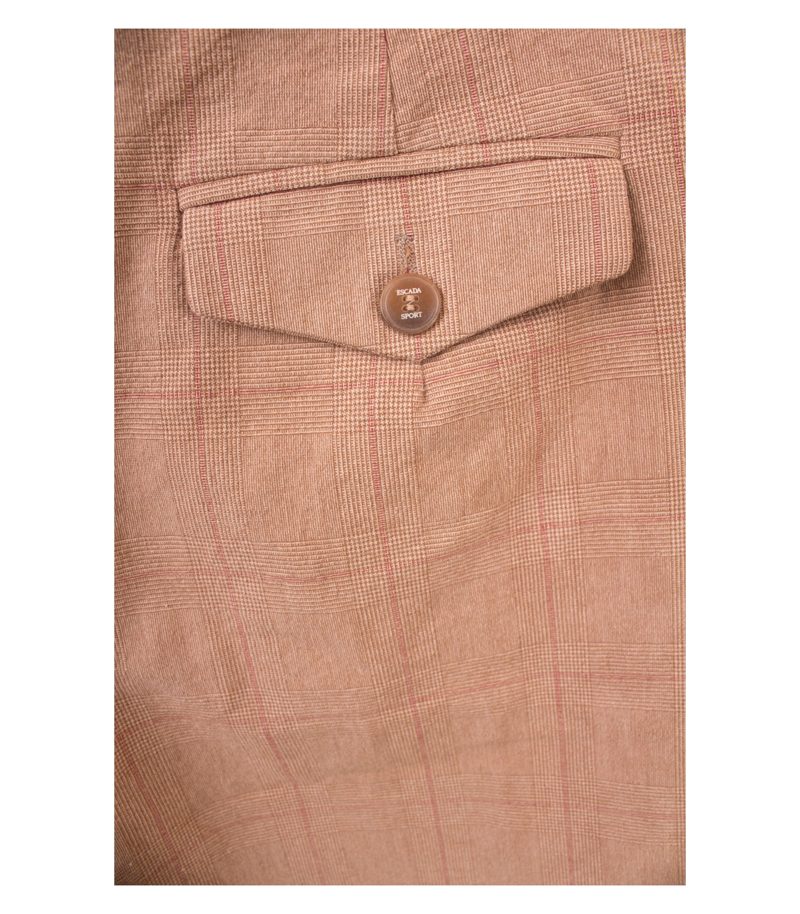 ESCADA SPORT Damen Shorts - Gr. DE 36 Beige Rot Baumwolle – Foto 3