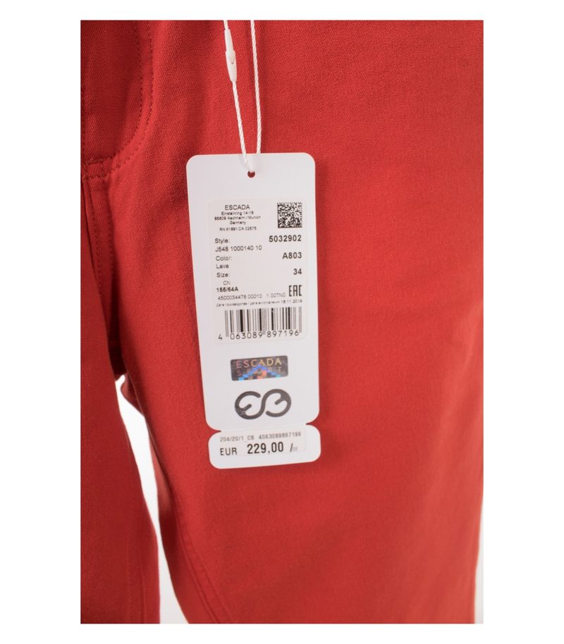 ESCADA SPORT Damen Jeans Hose Lachsrot Gr. DE 34 Neu – Foto 5