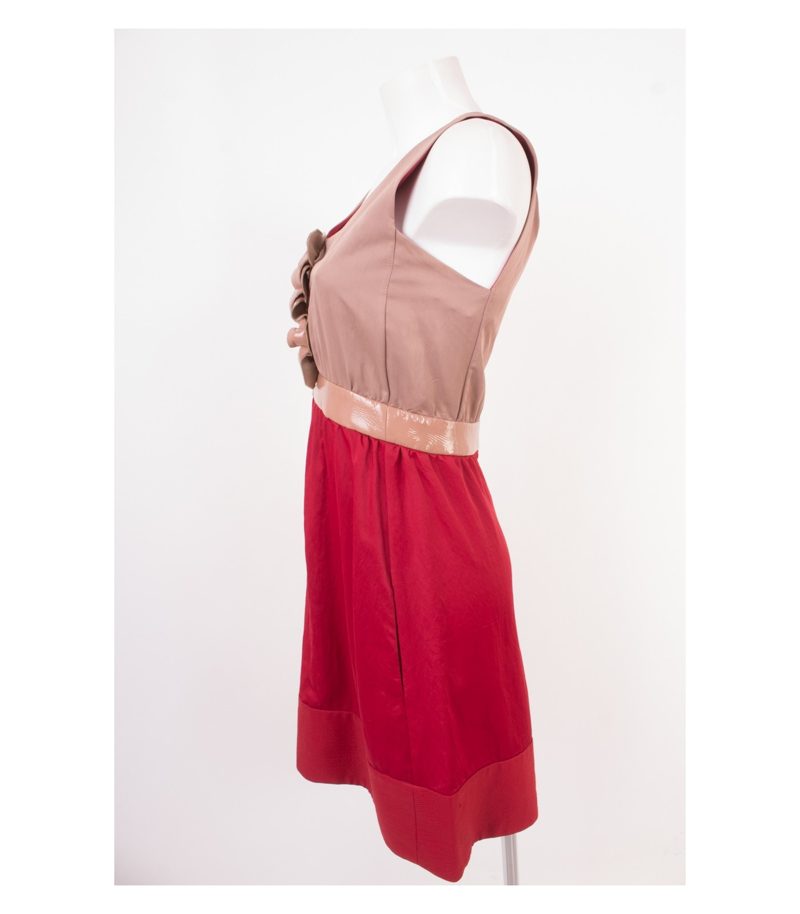SCHUMACHER Damen Kleid - Gr. 3 (DE 38) Rot Beige – Foto 3