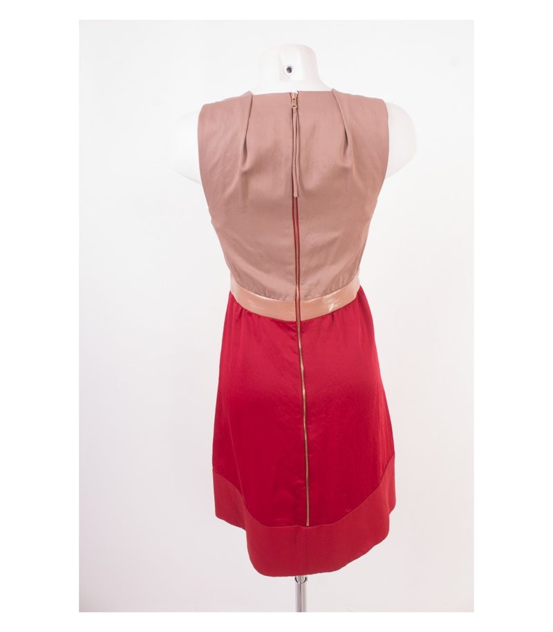 SCHUMACHER Damen Kleid - Gr. 3 (DE 38) Rot Beige – Foto 4