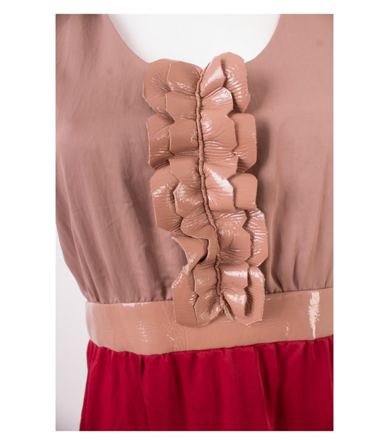 SCHUMACHER Damen Kleid - Gr. 3 (DE 38) Rot Beige – Foto 9