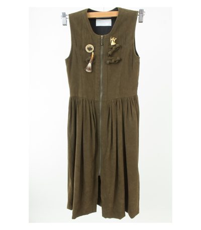 SPORTALM Mädchen - Kleid Trachtenkleid Gr.140 Olivgrün