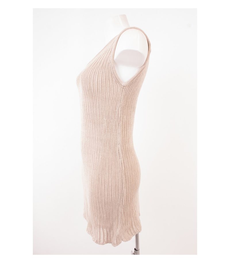 RENE LEZARD Damen Kleid Sommerkleid Gr. S Beige – Foto 3