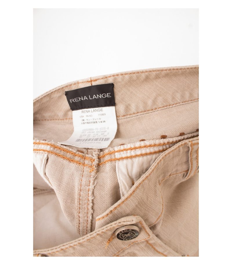 RENA LANGE Damen Rock Jeansrock Gr. DE 40 Beige – Foto 4