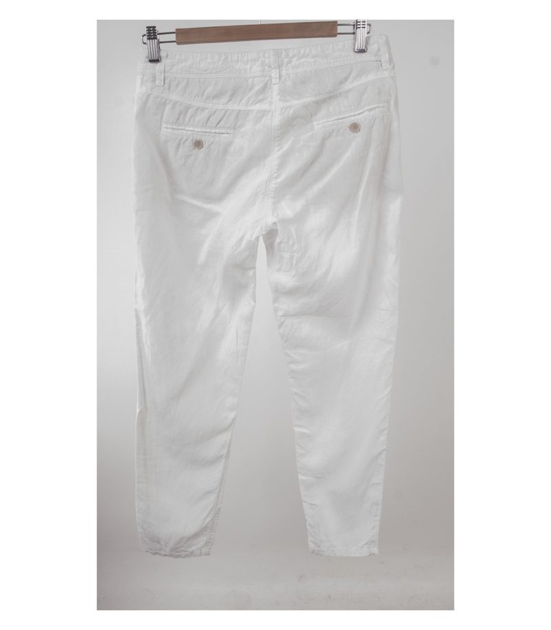 BRAX Damen Hose Leinenhose Gr. DE 38 Weiß Leinen – Foto 2